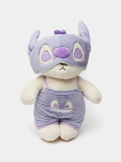 Мишка в комбинезоне, стич, лотсо, пикачу, хелло китти — MINISO-MISHKA1-ГОЛУБ-30