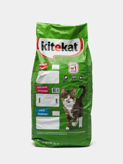 Корм для кошек Kitekat Телятинка Аппетитная, 15 кг
