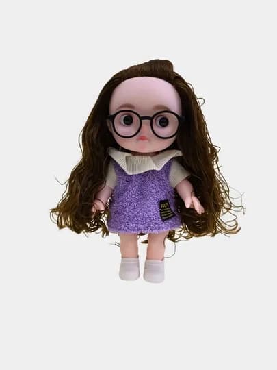 Кукла MayMay, пупс 3D глазки, кукла коллекционная 22 см, аниме — TOYMAG-MAYKUK2-СИНИЙ