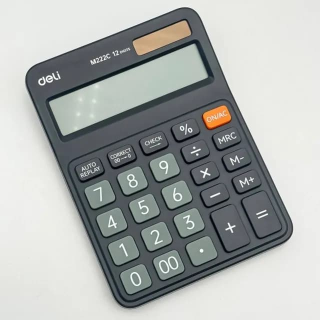 Deli M222C kalkulyatori, Black