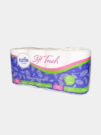 Туалетная бумага Elma Soft Touch, 8 шт