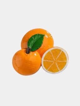Магнитные фрукты на холодильник — CHRISTM-FRUIT12-РЫЖИЙ