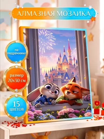 Алмазная мозаика Skystore "Разное" холст на подрамнике, 20 х 30 см — SKYST0R-АЛМ2030ДВА-БАГРОВ
