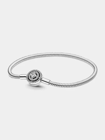 Серебряный браслет, кубический оксид циркония Pandora 590038C01