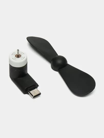 Портативный мини вентилятор, универсальный, Type-C, Micro, Lightining — MOBILX-MINIVENTIL44-typsi