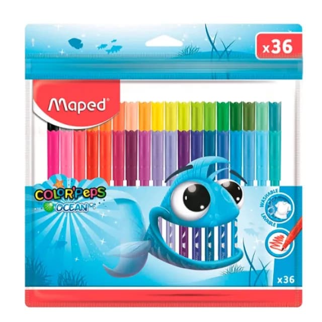 Flomasterlar Maped "Color'Peps Ocean" 36 ta rangli
