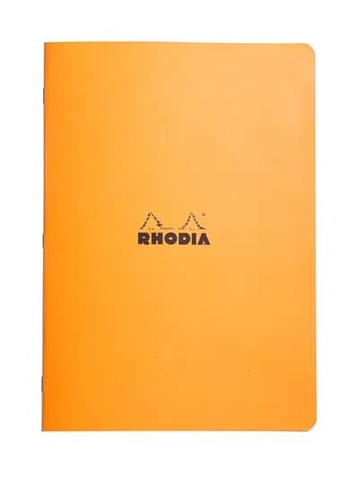 Тетрадь общая Rhodia Stapled Pad, 80 г — RHODIAT-STAPLED-ОРАНЖ-LINIYA-AA7