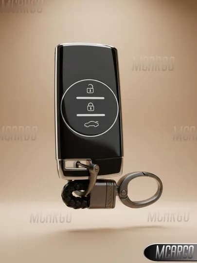 Защитный чехол для ключа Chery Tiggo 7 , из эко-кожи и TPU — MCARGO-CHERY7-ЧЕРНСТЕ