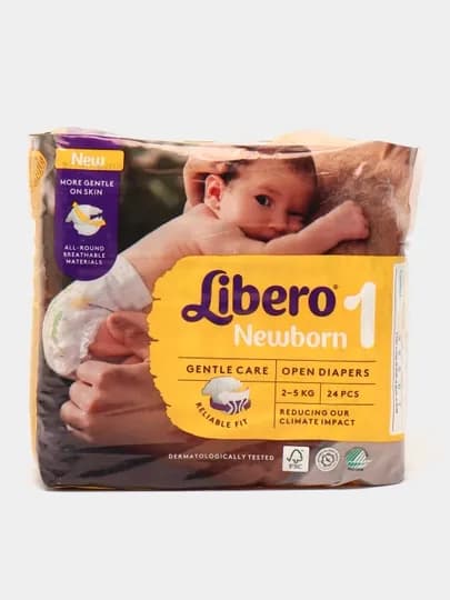 Подгузники Libero Newborn 1, 2-5 кг, 24 шт — NIVEA-ЛИБ0001