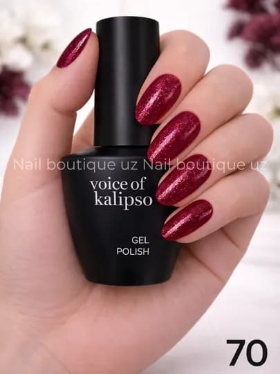 Voice of Calipso Gel Polish —профессиональный гель-лак с глубоким цветом и стойким блеском — UZNAIL-КАЛИПСО2-БОРДОВ