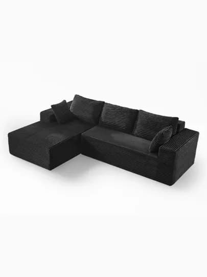 Мягкий бескаркасный угловой диван L-образный, современная lounge мебель для дома