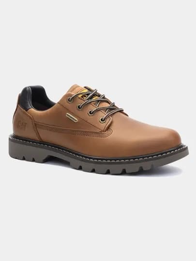 Кожаные мужские ботинки Cat Colorado Low 2.0, на осень и зиму, водостойкие waterproof — ALASKAU-COLORADOLOW-КАРМЛН-42