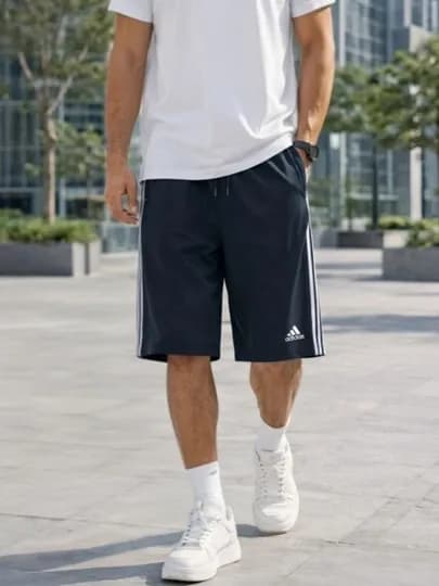 Мужские повседневные спортивные шорты — SHORTI-ADIDASSHORT123-ТЕМНСИН-XL