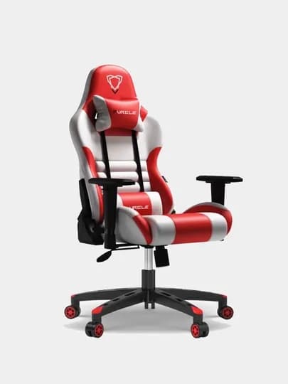 Игровое кресло GM02A, красно-белое