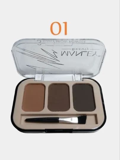 Тени для бровей, палетка из 3-х оттенков, макияж бровей — BBEAUTY-MANLEYTENI3ЧЕРНЫЕ-БЕЖЕВ