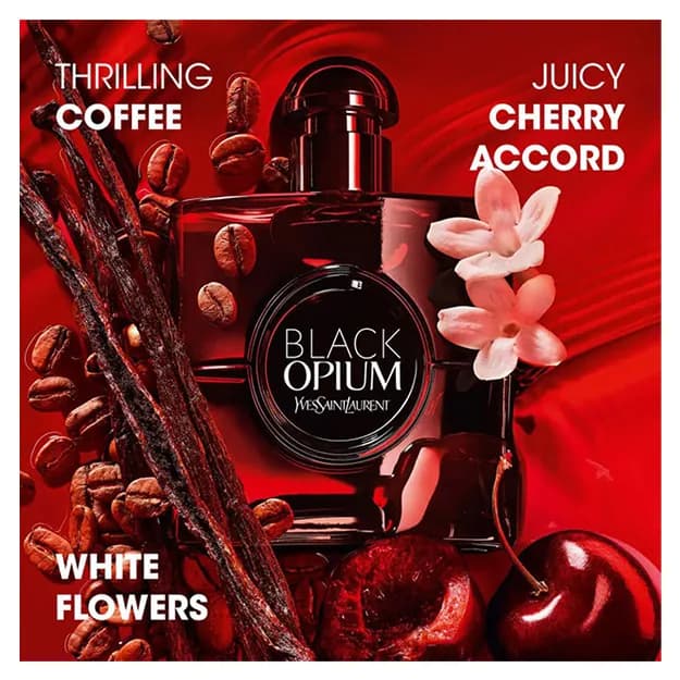 YVES SAINT LAURENT BLACK OPIUM (W) EDP OVER RED 90 ml