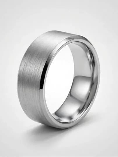 Мужское кольцо из нержавеющей стали — LUXUZ-RING-СЕРЫЙ-18