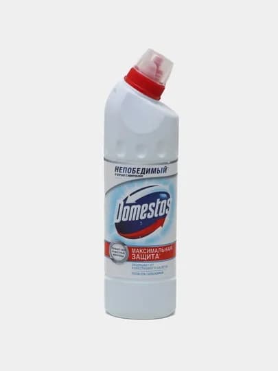 Универсальное чистящее средство Domestos, для туалетов и ванн, 500/750/1250 мл — AROMAS-ДОМЕСТС-БЕЛЫЙ-ДОМ500