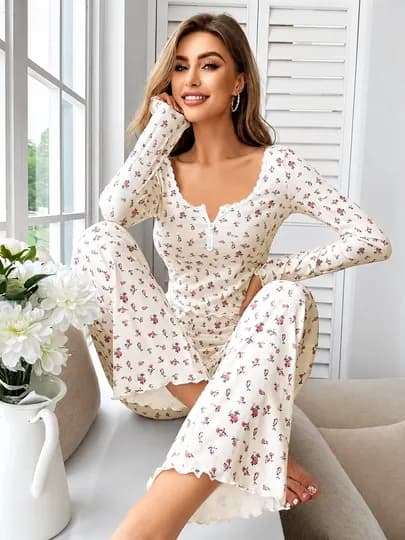 Женская пижама, домашняя одежда — AFRUZ21-LOVEM-ЖЕЛТ-XL