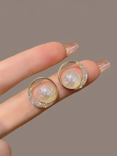 Модные серебряные серьги для женщин и девушек — ZARINA3-ZIRAK-АМЕТИС-YSL