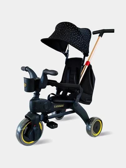 Легкая складная детская велосипедная коляска Luxmom S7 4 в 1