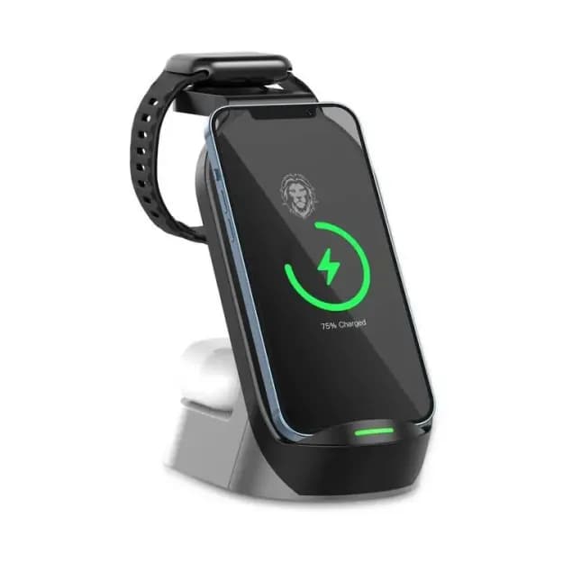 Беспроводное зарядное устройство Green Lion 4in1 15W Fast Wireless Charger 43642