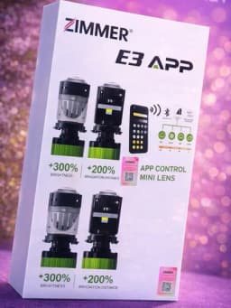 ZIMMER E3 APP Мини линзованные LED лампы для авто , с Bluetooth управлением