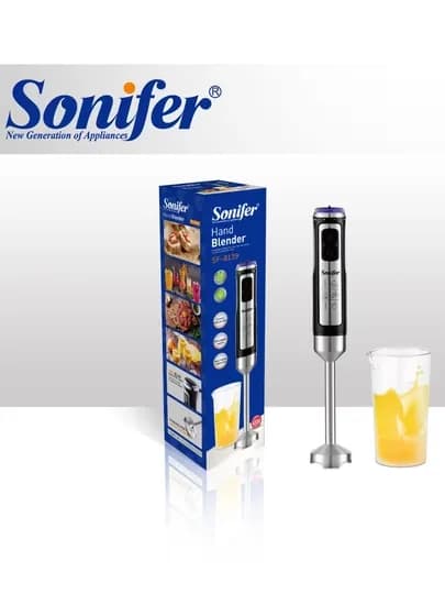Погружной блендер Sonifer, чоппер, миксер, измельчитель — 6 видов, до 1500 Вт — JUMAYEV-SONIFERBLENDER6XIL-БЕЖЕВ