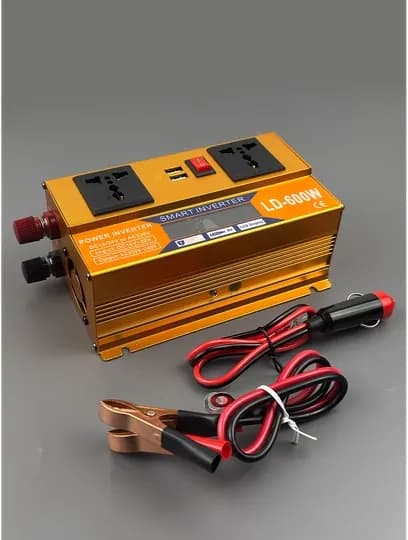 Инвертор SMART INVERTER, LCD 12, 24V, 220V, Для солнечных панелей и аккумуляторов — IISMART-INVERTER-ОРАНЖ-500