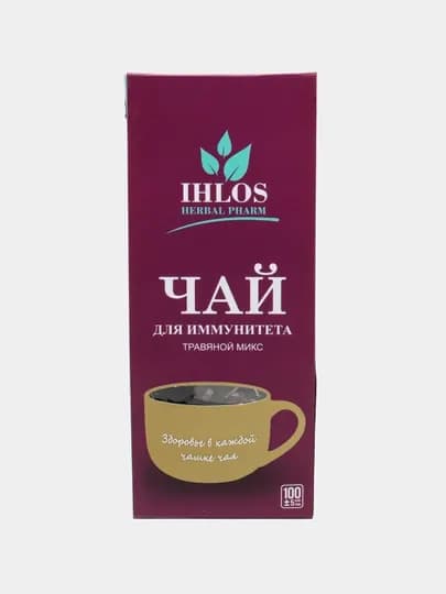 Чай листовой черный (Травяной микс) для иммунитета Ihlos, 100 г