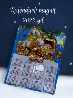 Новогодний магнит на холодильник, символ для нового года, календарь 2026 года — NEORA-MAGNIT-ИНДИГО