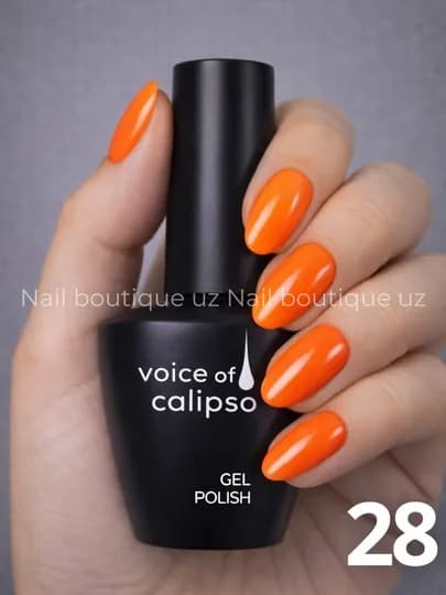 Гель-лак Voice of Calipso, полная палитра цветов, профессиональный UV LED — UZNAIL-КАЛИПСО-РЫЖИЙ