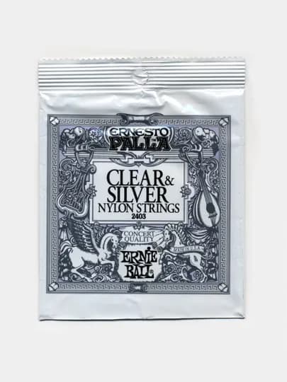Струны Ernie Ball 2403 для классической гитары, Нейлон и медь +1 медиатр