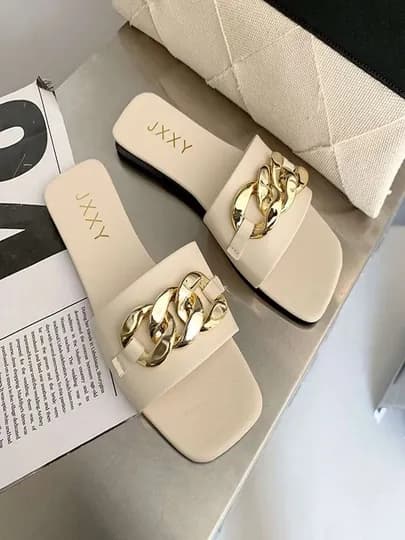 Женские тапочки Hermes, размеры 36-41 — 3434434-AYOLLARTAP-КРЕМОВ-37