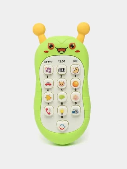 Развивающий игрушечный телефон , для детей — VEC-TELE-ЛАЙМ