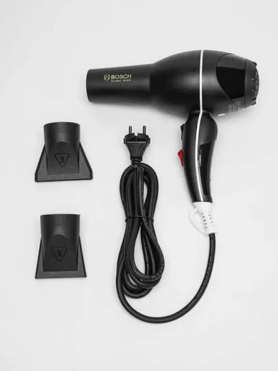 Профессиональный фен для волос styler BC-9901 ,BC-9902, для сушки и укладки с ионизацией — MACSTYP-BOSCH-БЕЛЫЙ