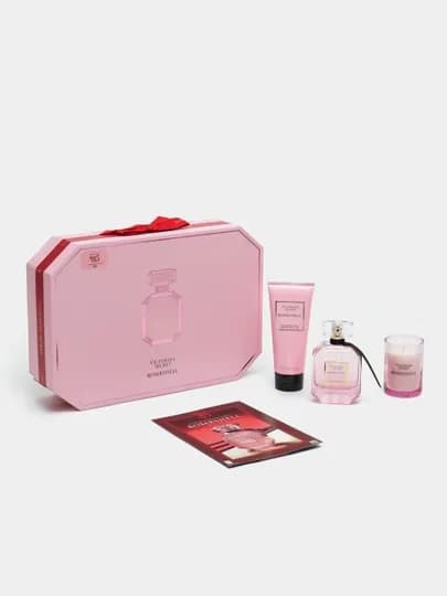 Подарочный набор для женщин и мужчин Victoria's Secret, Bombshell, Tease, Platinum — EPF-GIFTSET-ТЕМНРОЗ