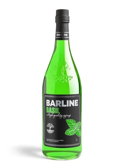 Barline Basil — базиликовый сироп для коктейлей, лимонадов и десертов, 1 л