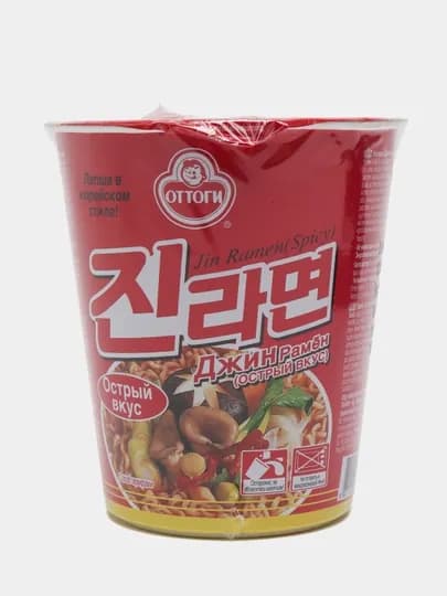 Лапша быстрого приготовления Jin Ramen с острым вкусом, 65 г