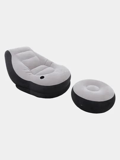 Надувное кресло, с пуфиком Ultra Lounge, Intex 68564