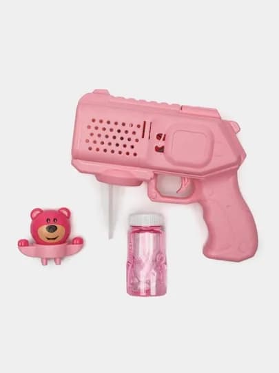 Генератор мыльных пузырей детский, на батарейках BUBBLE GUN — UNSHOPU-KOPIK-ПУДР