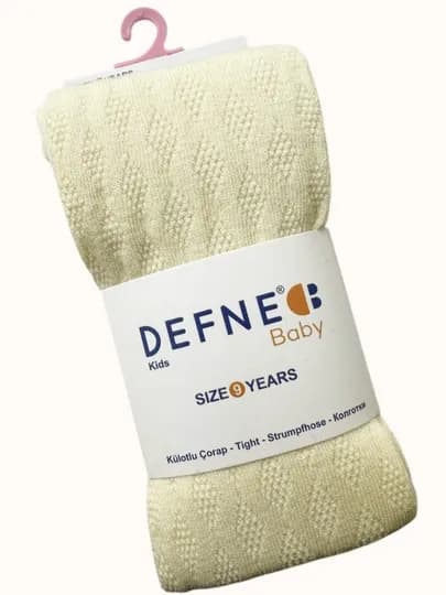 Детские колготки Defne Bebe для осенние, средней плотности, однотонные — MITESO-DETKOLG-СВЕТЖЕЛ-5 лет