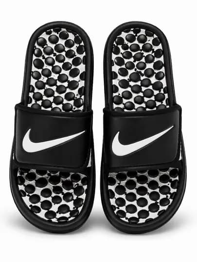 Мужские спортивные шлепанцы – чёрные, удобные и современный дизайн — SHOESD-NIKE-ЧЕРН-42