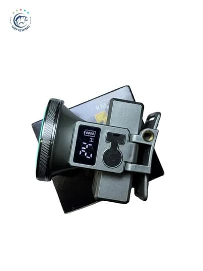 Фонарь налобный LED, c USB зарядкой, яркий, светодиодный — UZFISHI-FNRK-БЕЖМЕЛ