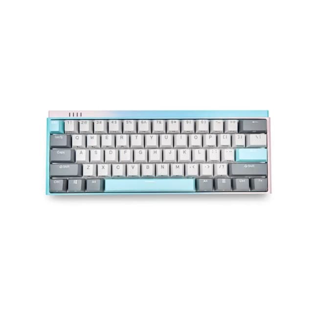 Durgod K330W Plus 61 Ice Cream PBT Hot-Swap Kailh Turbo Silent Red (RU)