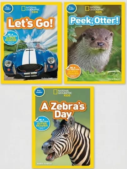 National Geographic Kids: Набор 30шт, 3шт или 1шт по выбору — USATOYS-PREREADER-ЛЗЕЛЕН