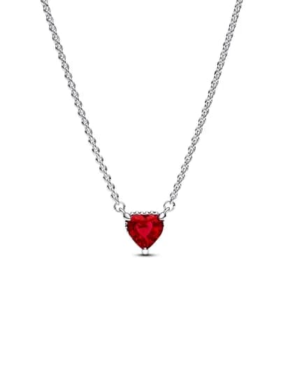 Серебряное колье, несколько камней Pandora 392542C01