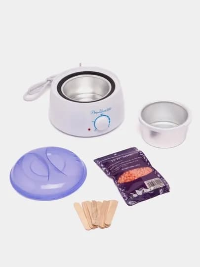Набор для депиляции Pro-Wax, баночка для депиляции, гранулы 100 г, 10 шпателей — ELES-WAXTOPL