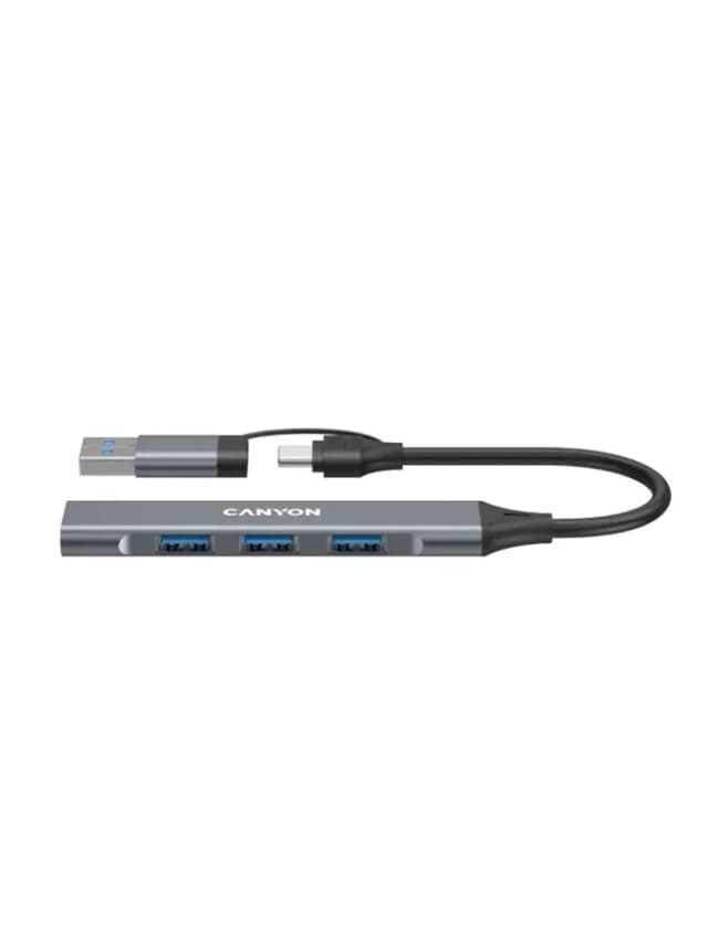 Кабели CANYON hub DS-02 4in1 4 порта (USB-C/USB-A)