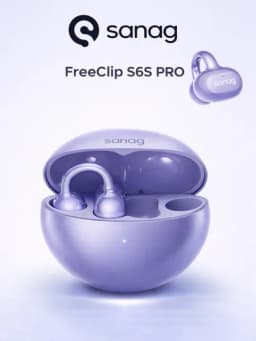 Беспроводные наушники SANAG FreeClip S6S Series, Bluetooth 6.0, IPX5, открытого типа — SANAG-SANAG01-АМЕТИС